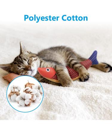 Osdue Cat Mint Toys - 3 Plush Fish Toys for Cats & Kittens | Dental Chew & Simulation Fish | International Shipping - Buy Online on SooperMarket.com
