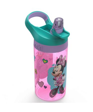 Zak Minnie Mouse Designs 16oz Plastic Water Bottle Pink/Teal