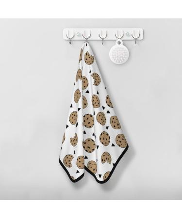 YYHHAOFA Cookies Food Chocolate Chip Biscuits Prints Coral Velvet Towel 16x28in : Skin-Friendly and Comfortable Good Water Absorption Light and Soft - Buy Online on SooperMarket.com