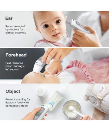 BLACK+DECKER 3-in-1 Infrared Thermometer | Fever Alarm, Forehead/Ear/Object Modes | Fast Response Time, Auto Shutdown | Mute Function for Babies (BDXTMB100) - Buy Online on SooperMarket.com