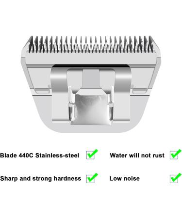 5fW Width Removable Blades for Pet Fur Care | Compatible with Heiniger Moser Max45 Andis Easter A5 | Cutting Length 1/4 inch (6.3 mm) for Large Animals - Buy Online on SooperMarket.com