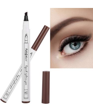 Liquid Eyebrow Pencil Eyebrow Pencil Four Forks Long Lasting Liquid Eyebrow Pen Waterproof Pencil (1# dark brown mocha color) - Buy Online on SooperMarket.com