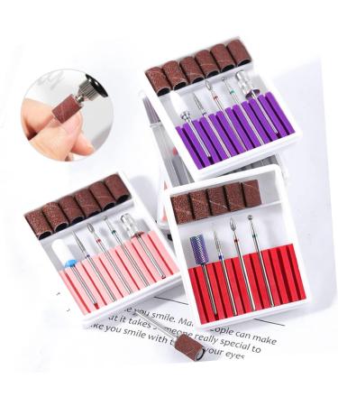 POPETPOP 1 Set Nail Drill Bits for Acrylic Nail Drill Tool Electric Nail File Drill Bits Cuticle Drill Bit Nail Polish Accessories Gel Polish Remover Drill Bit Nail Bits Alloy Head 6.5x5.5cm Pink - Buy Online on SooperMarket.com