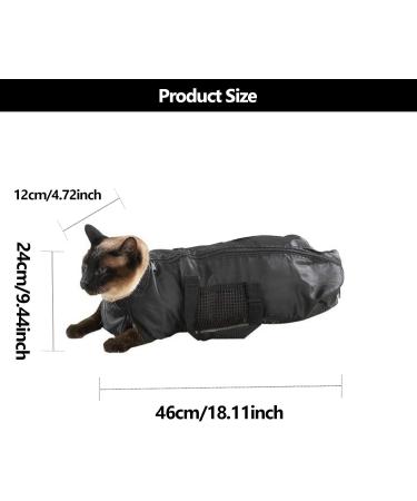 Buy Soonhua Cat Grooming Bag | Adjustable Bathing & Swimming Solution | Anti-Scratch Breathable Fur Care Pocket - Buy Online on SooperMarket.com