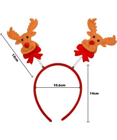 JNAWA 3 Pieces Christmas Reindeer Headband Novelty 3D Reindeer Headbands for Women Girls Christmas Costume Accessory Dressing Up Party - Buy Online on SooperMarket.com