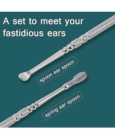Spiral Ear Wax Remover Kit - Double-Ended Metal Ear Cleaner for Easy Earwax Removal - Buy Online on SooperMarket.com