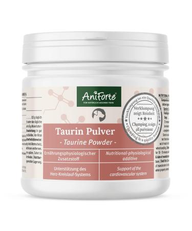 Aniforte Taurin for dogs 100g - 100% pure amino acids support defenses & cell metabolism to maintain cardiovascular & cardiovascular system