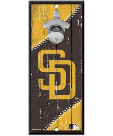 WinCraft MLB San Diego Padres 5x11 Wood Sign Bottle Opener in Team Colors - Buy Online on SooperMarket.com