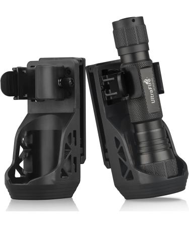 Buy Ultrafire W66 Tactical Flashlight Holster Keeper 2-Pack | Rotatable Pouch for 0.9-1.2 Flashlights | Durable Belt Holder with Lever Closure - Buy Online on SooperMarket.com