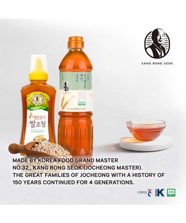 KANG BONG SEOK Organic Rice Jocheong - Sugar Free Grain Syrup & Cooking Sauce | 17 Oz - Buy Online on SooperMarket.com