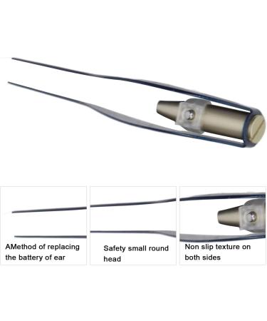 TITA-DONG LED Light Earpick Tweezers Set - Stainless Steel Ear Wax Remover Tool with Storage Box - Buy Online on SooperMarket.com