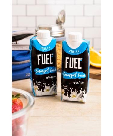 FUEL10K 330ml Vanilla Breakfast Milk Drink - Pack of 16 - High Protein Milkshake - Buy Online on SooperMarket.com
