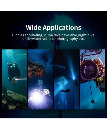 XTAR D30 1600 Lumens Scuba Diving Video Light | Multi-Color LED Underwater Flashlight - Buy Online on SooperMarket.com