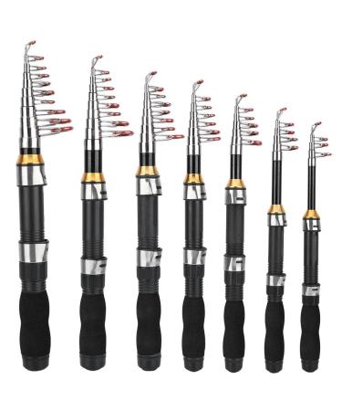 Cocoarm Fishing Rod Telescopic Rod Small Sea Rod Portable Short Pole Ice Fishing Rod Telescopic Fishing Rod for Saltwater Freshwater 1.7m