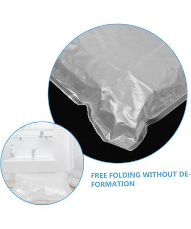 FRCOLOR Foldable Travel Bag Set - 6pcs Clear Airport Liquid Bags Transparent Travel Accessories 53x48cm - Ideal for International Travel - Buy Online on SooperMarket.com