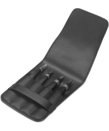 Stainless Steel Eyebrow Tweezer Set - Precision Tool for Facial Hair, Ingrown Hair, Blackheads & Tick Removal - Buy Online on SooperMarket.com
