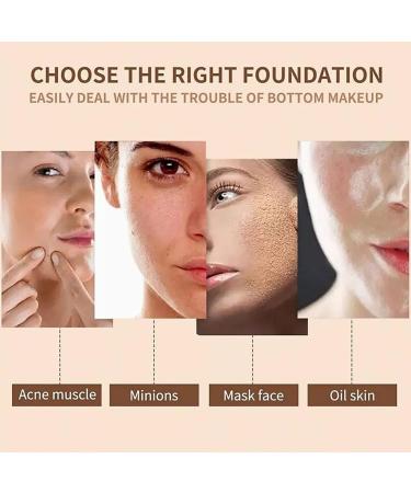 Verdant Touch Face Makeup Foundation Air Cushion BB Cream Foundation with Mushroom Sponge Long Lasting Concealer Tone Up Moisturizing CC Cream Ivory Color - Buy Online on SooperMarket.com