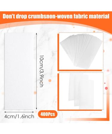 400Pcs Wax Strips Paper Eyebrow Wax Strip Paper Leg Wax Strips Paper Non Woven Wax Strips Facial and Body Hair Removal Waxing Strips Epilating Wax Strip Paper for Bikini Arms Legs Underarm Hair - Buy Online on SooperMarket.com