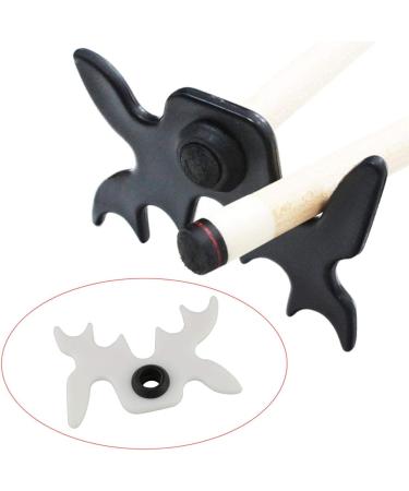 White Plastic Slip-On Moosehead Bridge Head for Pool Cue Stick - Buy Online on SooperMarket.com