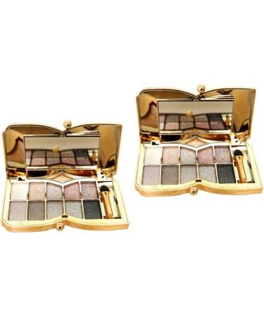 Angoily 2pcs Colorful # With Glitter Flash Brush Colors & Makeup Eyeshadow Shadow Mirror Eye - Buy Online on SooperMarket.com