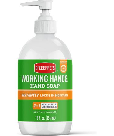 O'Keeffe's Working Hands Orange Scented Hand Soap 2 x 354ml Gentle & Nourishing | 2-in-1 Cleansing & Moisturising Hand Wash 177 ml (Pack of 2) - Buy Online on SooperMarket.com