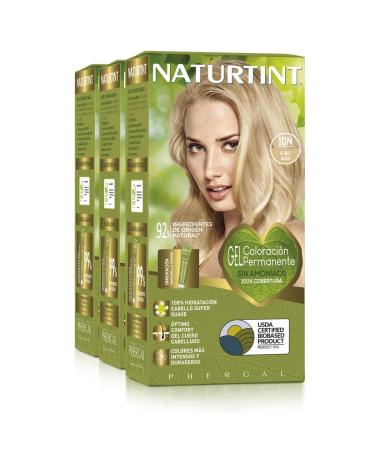 Natureint Biobased |Hair color oohne ammoniak |10n twilight blonde |High proportion of natural ingredients3 pack |510 ml 10n.Dawn blonde 170 ml (3 pack)