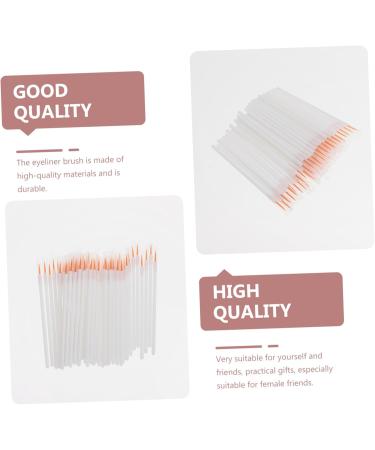 MUSISALY 100pcs Disposable Eyeliner Brush Eyeliner Blending Brush Make up Kit Cosmetic Eye Brush Nylon White - Buy Online on SooperMarket.com