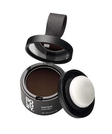 BOLDIFY Hairline Powder (Dark Brown) Instantly Conceals Hair Loss, Root Touch Up Powder, Stain-Proof 48 Hour Formula, Hair Powder for Thinning Hair, Root Cover Up, Hair Toppers for Women & Men
