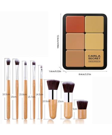 12 Color Contour Palette with Bronzer Blush & Highlighter - Matte & Glow Makeup Kit for Concealing & Correcting Dark Circles | International Shipping Available - Buy Online on SooperMarket.com