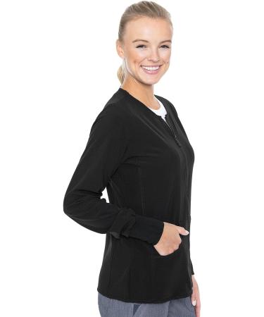Med Couture Women's Active Collection Warm Terrain Warm Up Jacket - Medium, Black - Buy Online on SooperMarket.com