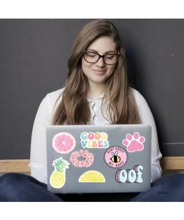 100pcs Cute Pink Waterproof Stickers for Laptop, Phone, Skateboard - Aesthetic Sticker Pack for Teens Girls and Kids - Buy Online on SooperMarket.com