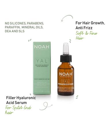 NOAH Yal Hyaluronic Acid Hair Care Set - Moisturizing Shampoo Conditioner & Serum | Cruelty-Free & Fortifying | 8.5 fl.oz Each + 20ml Hair Serum - Buy Online on SooperMarket.com