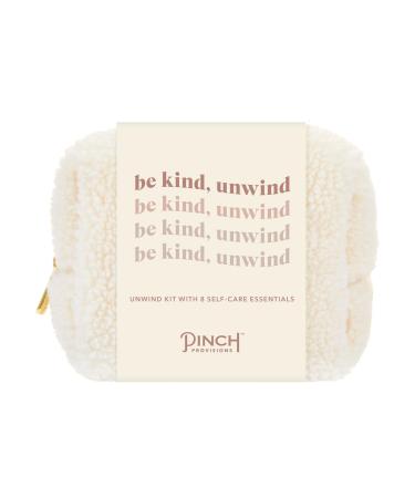 Pinch Provisions Be Kind UnWind Kit Includes 8 Luxury Self Care and Spa Beauty Essentials Perfect for Birthday Present Self-Care Nights Bachelorette Christmas or Slumber Party Gift