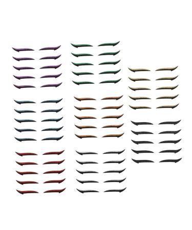 Mikinona 40 pairs Fashion Reusable Eyeliner for Stickers Eyes Winged Tapes Tool Double Makeup Glitter
