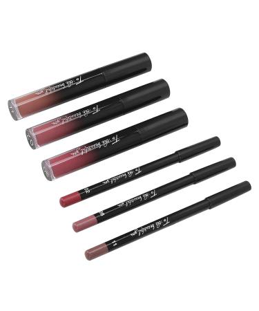 3PC Matte Liquid Lipstick & Lip Liner Set - Waterproof Durable Makeup for Women | Best Cosmetics Gift - Buy Online on SooperMarket.com