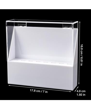 Noverlife 8-Slot Eyelash Tweezer Holder | Acrylic Lash Tweezer Storage Case with Dust-proof Cover | Organizer Stand for Salon & Home - Buy Online on SooperMarket.com
