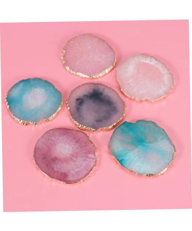 Gogogmee Nail Gel Nail Rest Stand Resin Nail Round Cosmetic Painting Palette Makeup Palette Make up Nail Set Pink Medium - Buy Online on SooperMarket.com