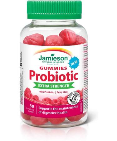 Jamieson Extra Strength Probiotic Gummies 30 Gummies & Vitamin C Gummies 60 Gummies Nutritional Supplement+ Gummies 250 mg - Buy Online on SooperMarket.com