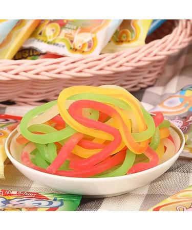 Ready to eat colored fruit fudge fruit flavored soft sweets childhood nostalgic candy gift pack casual snacks pastries healthy sweet candy colorful rope candy delicious desserts (12g*60 bags) - Buy Online on SooperMarket.com