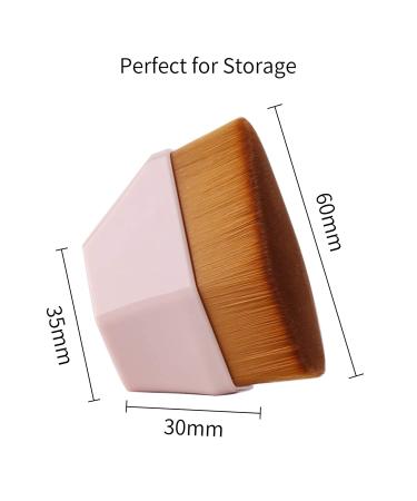 Daubigny Iron Makeup Brush for Flawless Blending - Pink | Face Blush Liquid Powder Foundation Brush with Protective Case - Buy Online on SooperMarket.com