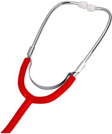 TRIXES Red Stethoscope - Fancy Dress Doctor Costume Accessory with Diaphragm & Bell Features - Red & Silver - Buy Online on SooperMarket.com