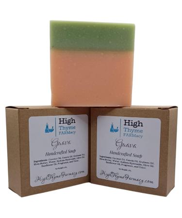 Shop Guava Handmade Soap - 5oz Natural Bar | Tropical Scented Non-Toxic Lye Soap for International Shipping - Buy Online on SooperMarket.com