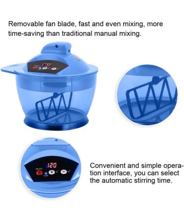 Electric Hair Coloring Bowl - Automatic Mixer Blender for Hair Dye Cream - Blue - Buy Online on SooperMarket.com