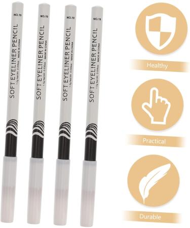 PLAFOPE 12pcs Lying Silkworm Eyeliner Cosmetics Pencils Highlighter Eyeliner Pencils Eyeliners White Powder - Buy Online on SooperMarket.com