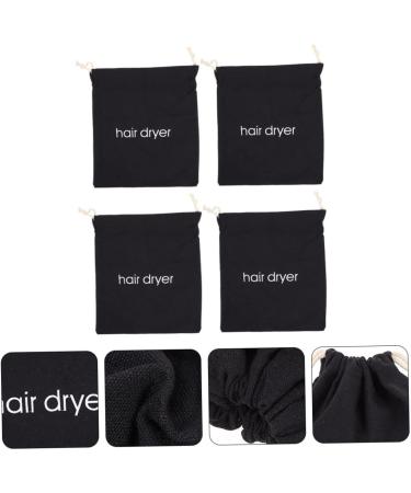 CANIGHT 4pcs Hair Dryer Storage Bag Storage Bags Organizer Bags for Travel Blow Dryer Bag Black Fabric - Buy Online on SooperMarket.com