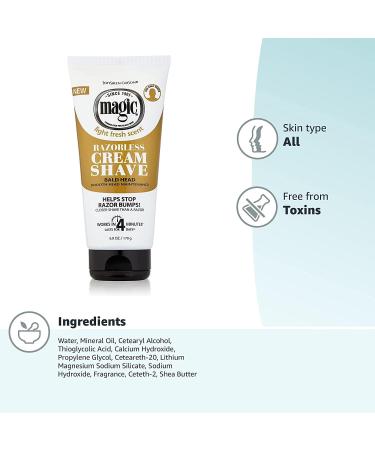 Smooth Strength Bald Head Maintenance Cream 170g - Magic Hair Removal & Shaving - Buy Online on SooperMarket.com