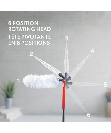 Vileda Flex & Catch Duster | Heavy Duty Dusting Kit with 3 Disposable Duster Refills | Extendable 3 Ft Handle with Stay-On Duster Hook | Traps 3X More Dust Than Feather Dusters Dusting Kit + 3 Duster Refills - Buy Online on SooperMarket.com