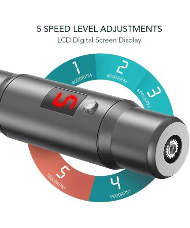 Derma Pen Hair Beard Growth INCELLICE Microneedling Pen 0.25-2.0mm Adjustable 5 Speeds Wireless Use Professional Electric Beauty Pen for Face Skin Care with 2 Replacement Cartridges and USB Charger Dermapen P40-Gery - Buy Online on SooperMarket.com