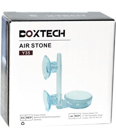 Boxtech Aquarium Air Stone Kit - Nano Bubble Stone with Control Valve | Super-Quiet High Diffuser for Aquariums & Hydroponics (35mm) - Enhance Dissolved Oxygen & Create Tiny Bubbles - Buy Online on SooperMarket.com