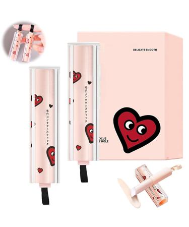 Statisticalt Face Primer Stick Pore Eraser Waterproof Face Primer Stick Lightweight Blur Pore Eraser Stick Invisible Pore Primer Stick Hydrating Primer Face Shimmer Stick (2PCS)